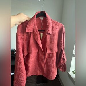 Max Studio Women's Rich Pink Shirt